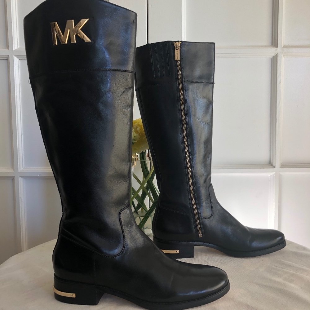 MICHAEL MICHAEL KORS Hayley' Leather Boot …